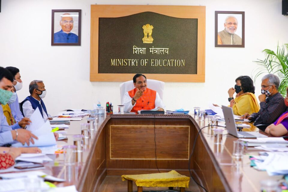Union Education Minister chairs a high level meeting on implementation of NEP-2020