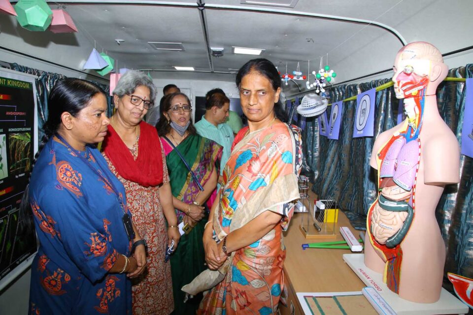 Smt. Sabitha Indra Reddy, Minister of Education, Government of Telangana inaugurated KVRSS Mobile Science Lab